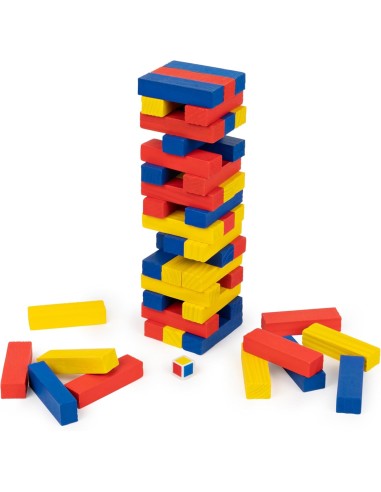 Editrice Giochi, Torre in Equilibrio Colorata da 48 Pezzi - Gioco p...