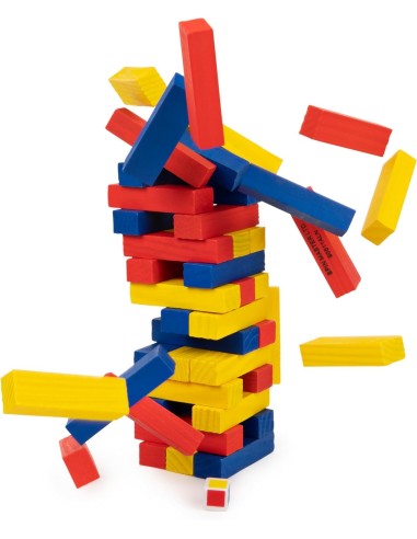 Editrice Giochi, Torre in Equilibrio Colorata da 48 Pezzi - Gioco p...