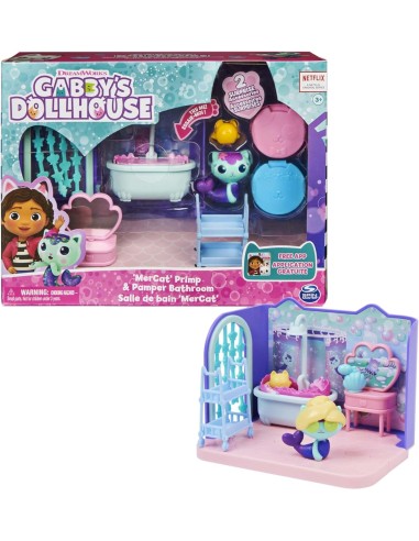 Gabby's Dollhouse Sala da Bagno di Siregatta | Mini Playset per Bam...