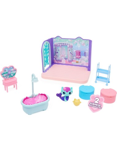 Gabby's Dollhouse Sala da Bagno di Siregatta | Mini Playset per Bam...