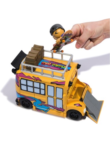 Tech Deck Sk8 Crew, Autobus Trasformabile 2in1 Sk8 con Fingerboard ...