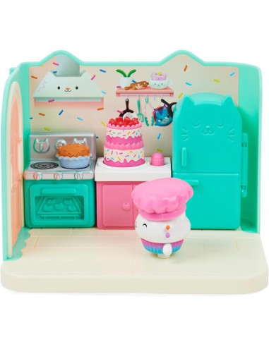 Gabby's Dollhouse, La Cucina di Gattino Dolcetto, Mini Playset Stan...