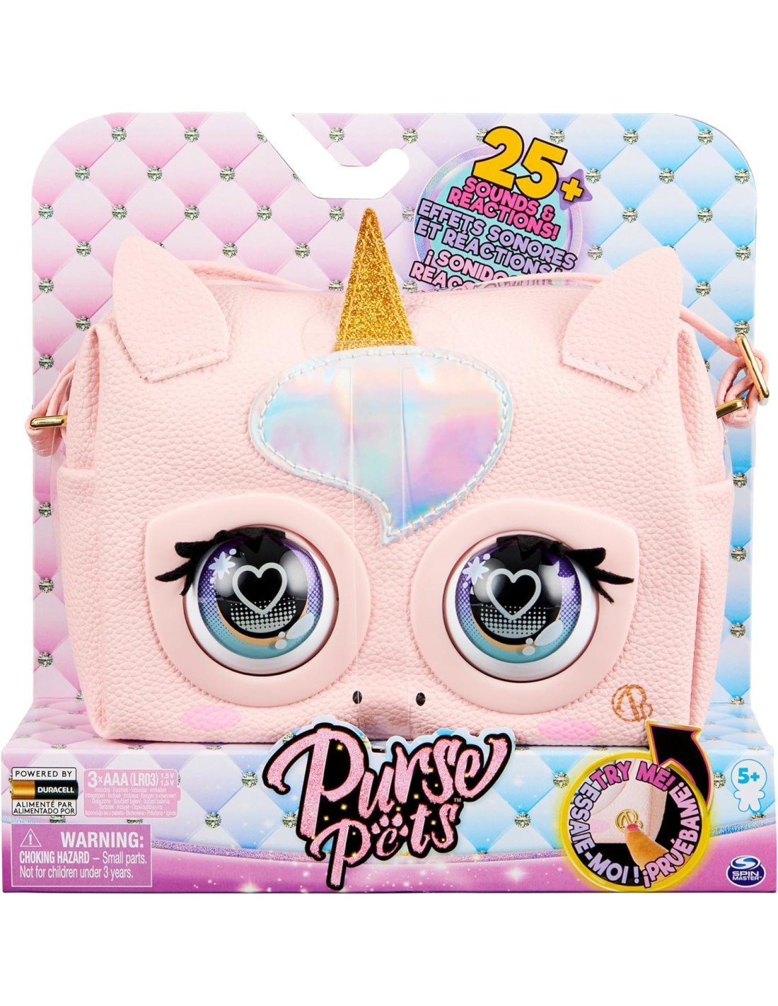 Purse Pets Borsetta Unicorno Interattiva, con Oltre 30 Suoni e Reaz...