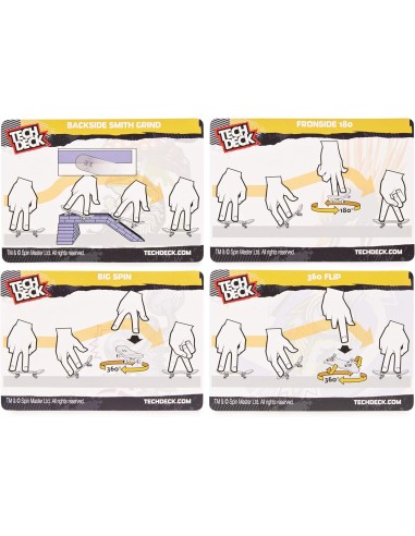 Tech Deck, Mini Skate Fingerskate Versus Series, Confezione da 2 Mi...