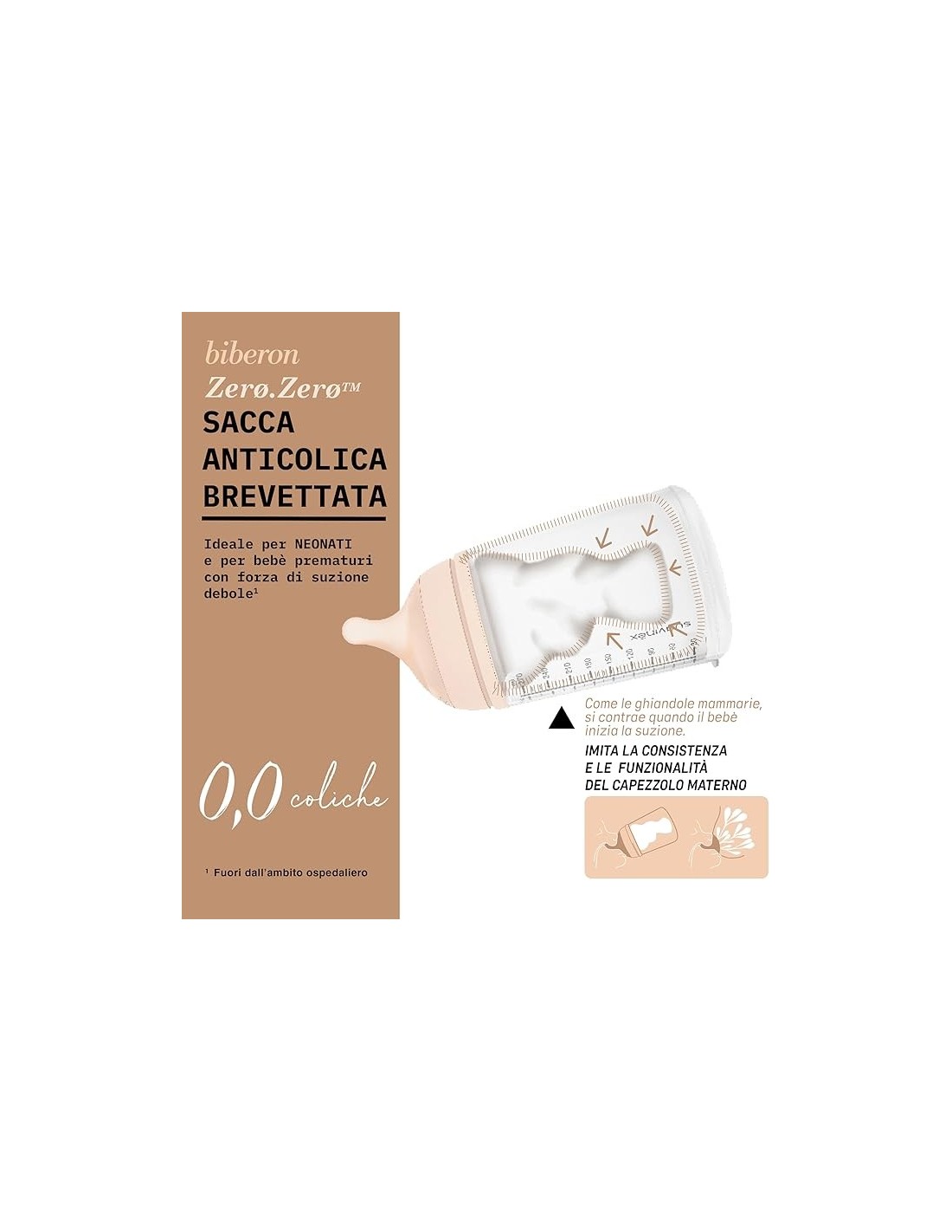 BIBERON - CIUCCETTI - TETTARELLE: vendita online Suavinex Biberon Anti-Coliche Zero Zero con Tettarella in Silicone a Flusso ...