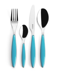 TAVOLA E CUCINA: vendita online FEELING SET 24PCS POSATE TURCHESE 23000048 in offerta