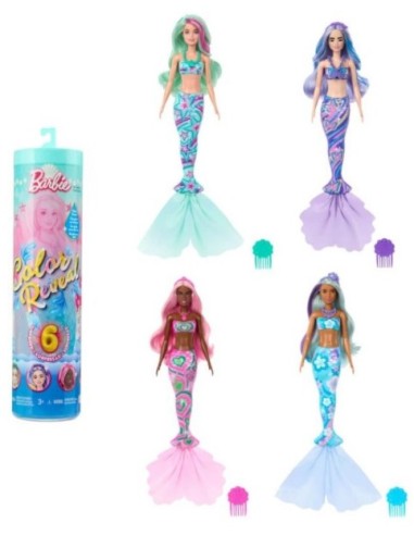 GIOCATTOLO PUBBLICIZZATO: vendita online BARBIE HRK12 COLOR REVEAL SIRENA in offerta