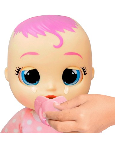 Cry Babies Newborn Coney Deluxe Interattiva, Bambola Neonata con Br...
