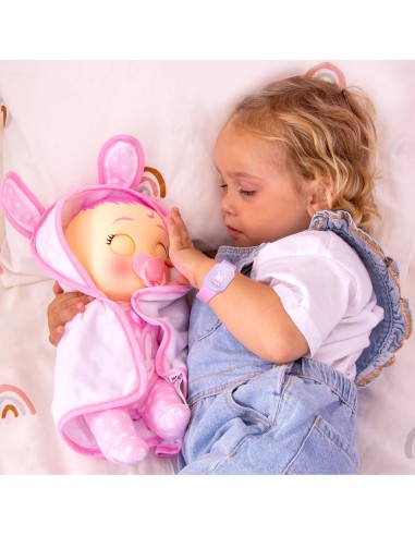 Cry Babies Newborn Coney Deluxe Interattiva, Bambola Neonata con Br...