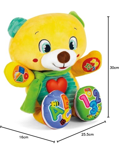 Clementoni Lele Coccole e Parole, Orsetto Peluche Parlante Interatt...