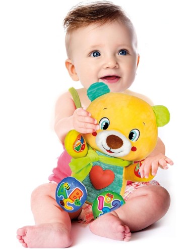 Clementoni Lele Coccole e Parole, Orsetto Peluche Parlante Interatt...