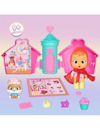 Cry Babies Magic Tears Casetta Castello, Mini Bambola a Sorpresa, V...