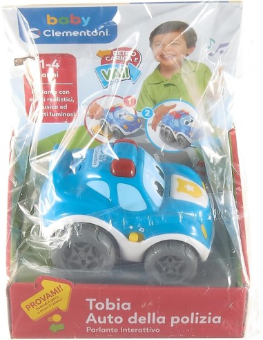 Clementoni, Tobia Auto della Polizia, Macchina Parlante Interattiva...