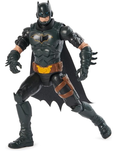 DC Comics, Action Figure Batman con Armatura Grigia, 30 cm, Superer...