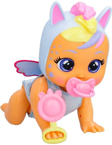 Cry Babies Crawling Jenna, Bambola Interattiva Gattona Davvero, Pia...