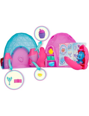 Cry Babies Magic Tears Icy World Dinos, Bambola Dinosauro a Sorpres...
