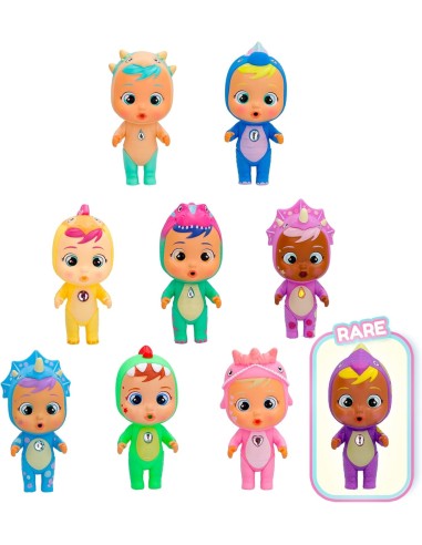 Cry Babies Magic Tears Icy World Dinos, Bambola Dinosauro a Sorpres...