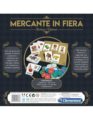 Clementoni, Mercante in Fiera Deluxe Edition, Giochi da Tavolo, Mul...