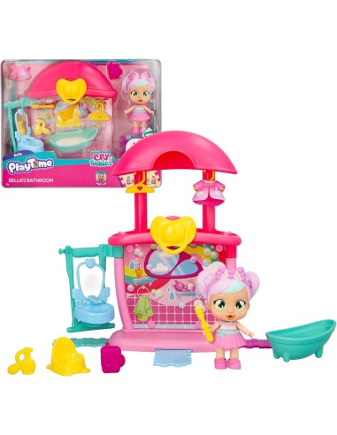 Playtime Cry Babies il Bagno di Bella, Bambola con Mini Playset e 1...