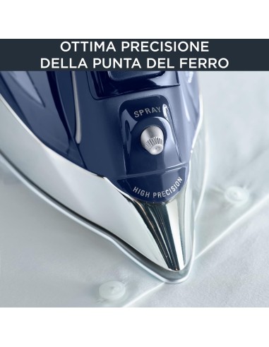 Rowenta DW8215D1 PRO Master - Ferro da Stiro a Vapore 2800W, Erogaz...