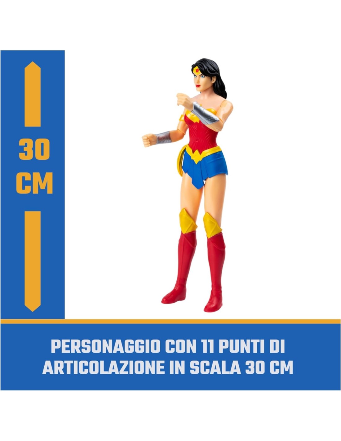 DC Comics Wonder Woman, Personaggio da 30 cm con 11 Punti di Artico...