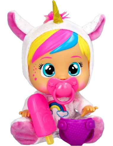 Cry Babies Loving Care Fantasy, Bambola Interattiva con Pigiama Int...