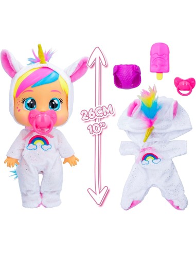 Cry Babies Loving Care Fantasy, Bambola Interattiva con Pigiama Int...