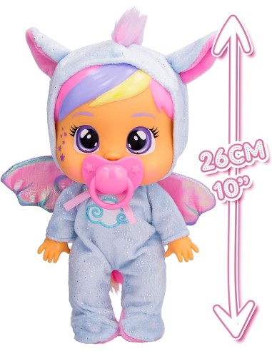 Cry Babies Loving Care Fantasy, Bambola Interattiva con Pigiama Int...