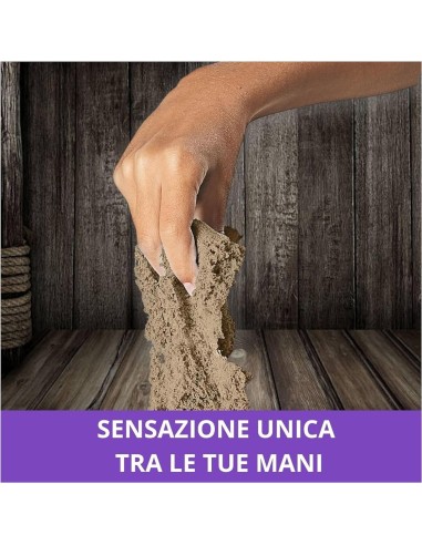 Kinetic Sand, Playset Caccia al Tesoro con Sabbia Dorata e Marrone,...