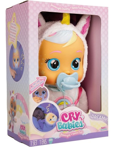Cry Babies Goodnight Dreamy, Bambola Interattiva con Luce Notturna ...