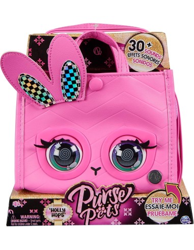 Purse Pets, Borsa a Tracolla e Animale Interattivo, 30+ Suoni e Rea...
