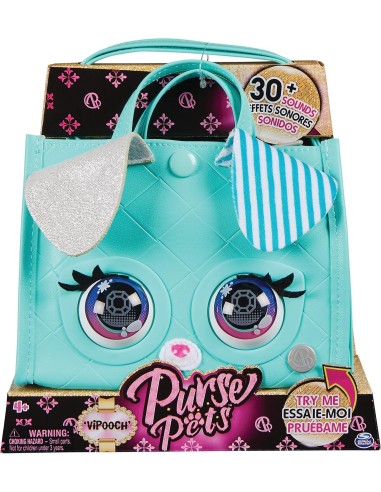 Purse Pets, Borsa a Tracolla e Animale Interattivo, 30+ Suoni e Rea...