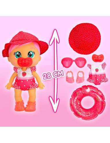 CRY BABIES Fun N' Sun Ella, Bambola Interattiva Gioca Dentro e Fuor...