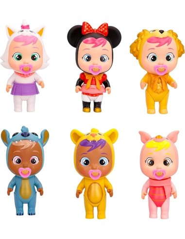 Cry Babies Magic Tears DISNEY, Mini Bambola Dettagli Dorati, 6 Pers...