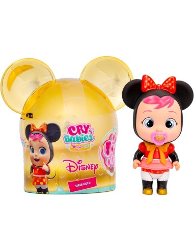 Cry Babies Magic Tears DISNEY, Mini Bambola Dettagli Dorati, 6 Pers...