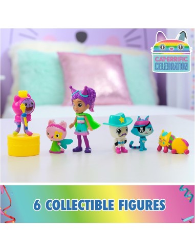 Gabby's Dollhouse, Set di 6 Personaggi con Scatola a Sorpresa e Acc...