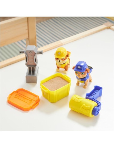 Rubble & Crew, Set di Action Figure Rubble e Mix con Kinetic Sand B...