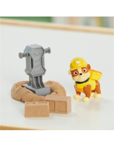Rubble & Crew, Set di Action Figure Rubble e Mix con Kinetic Sand B...