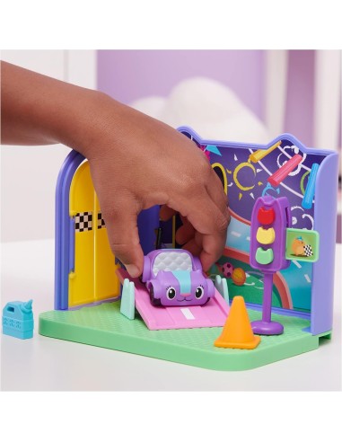 Gabby's Dollhouse, Stanza dei Giochi Purr-ific con la Macchinina Ca...