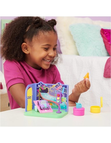 Gabby's Dollhouse, Stanza dei Giochi Purr-ific con la Macchinina Ca...