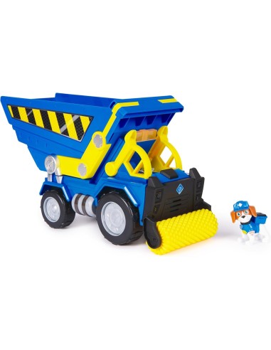 Rubble & Crew, Veicolo Deluxe di Wheeler, Camion Ribaltabile con Lu...