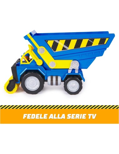 Rubble & Crew, Veicolo Deluxe di Wheeler, Camion Ribaltabile con Lu...