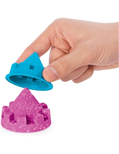 Kinetic Sand, sabbia cinetica rosa, glitterata, castello di sabbia,...