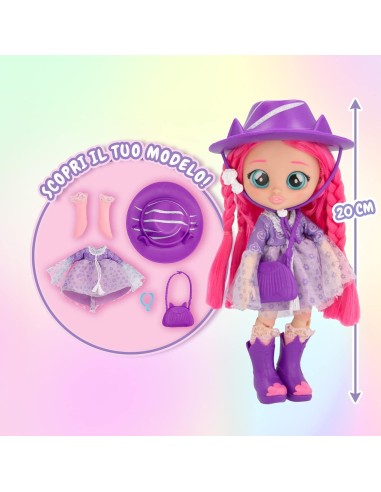 BFF by Cry Babies Katie, bambola capelli lunghi, vestiti in tessuto...