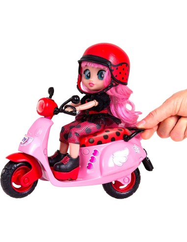 BFF by Cry Babies Lady, playset bambola, scooter con 10 accessori, ...