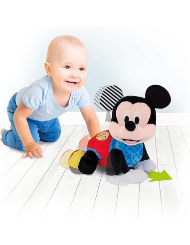 Clementoni, Disney Baby Mickey, Peluche Interattivo, Gattona con Me...