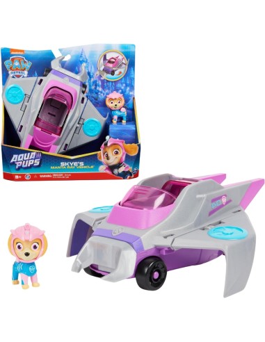 Paw Patrol, veicolo trasformabile Aqua Pups di Skye, personaggio Sk...