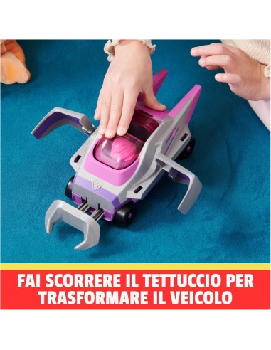 Paw Patrol, veicolo trasformabile Aqua Pups di Skye, personaggio Sk...