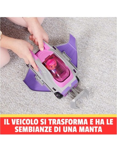 Paw Patrol, veicolo trasformabile Aqua Pups di Skye, personaggio Sk...