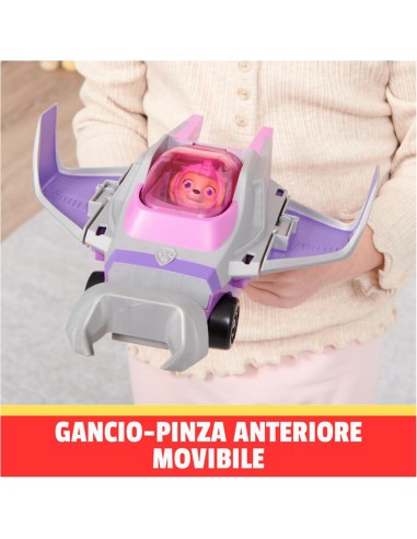 Paw Patrol, veicolo trasformabile Aqua Pups di Skye, personaggio Sk...